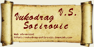Vukodrag Sotirović vizit kartica
